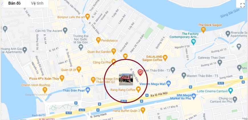 Bán nhà mặt tiền Thảo Điền