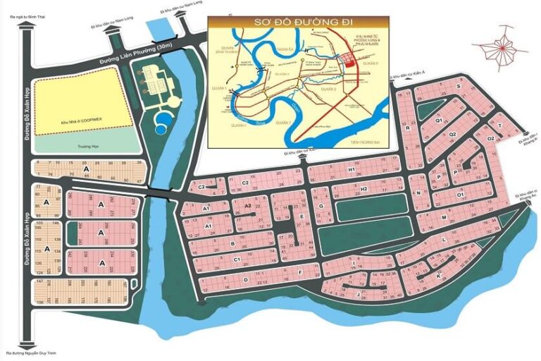 bản đồ phân lô dự án phú nhuận quận 9