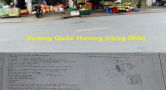 Bán đất mặt tiền đường Quốc Hương
