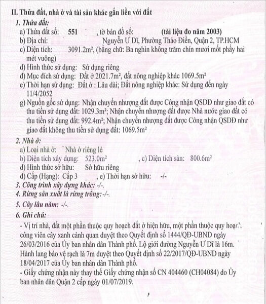 Bán đất Thảo Điền đường Nguyễn Ư Dĩ tại – Nhà Đất Sài Gòn | Biệt thự Thảo Điền Quận 2