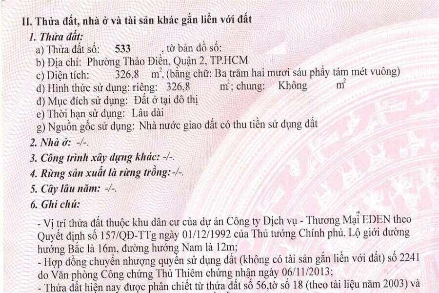 Đất Thảo Điền Quận 2 : giá bán các lô tháng 6 95 Đất Thảo Điền Quận 2 : giá bán các lô tháng 6 tại – Nhà Đất Sài Gòn | Biệt thự Thảo Điền Quận 2