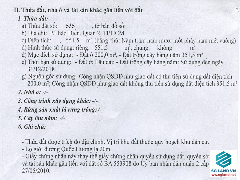 Đất Thảo Điền Quận 2 : giá bán các lô tháng 6 113 Đất Thảo Điền Quận 2 : giá bán các lô tháng 6 tại – Nhà Đất Sài Gòn | Biệt thự Thảo Điền Quận 2