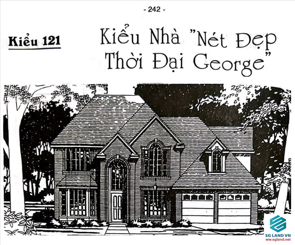 biệt thự nhà vườn 2 tầng kiểu pháp