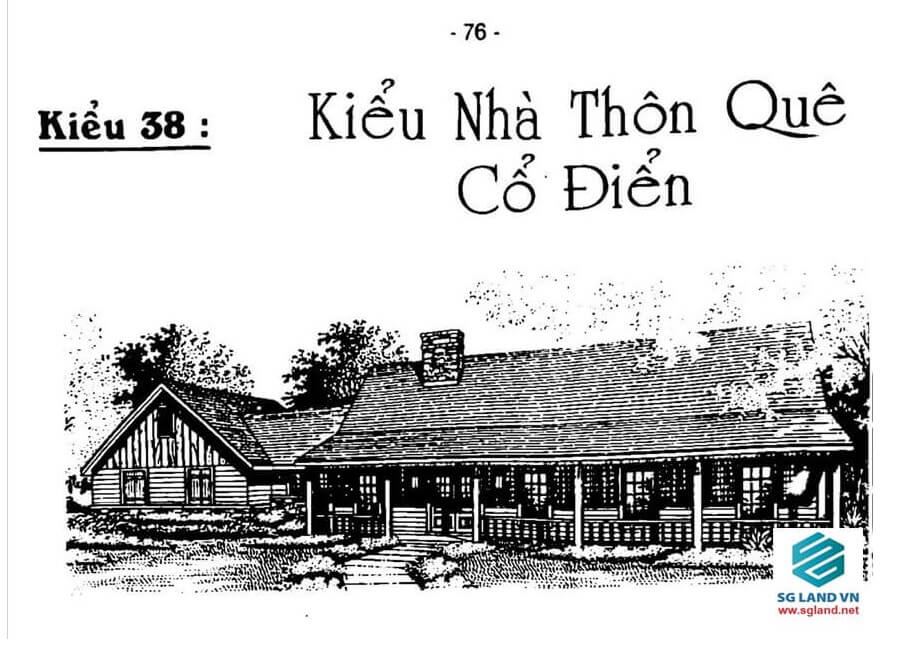 Mẫu nhà vườn đẹp 1 tầng