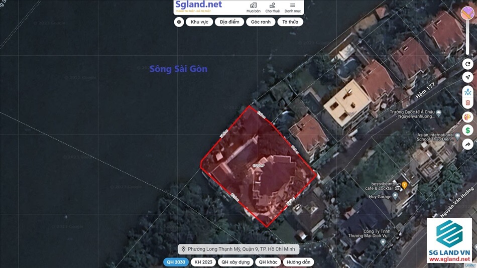 biệt thự thảo điền ven sông