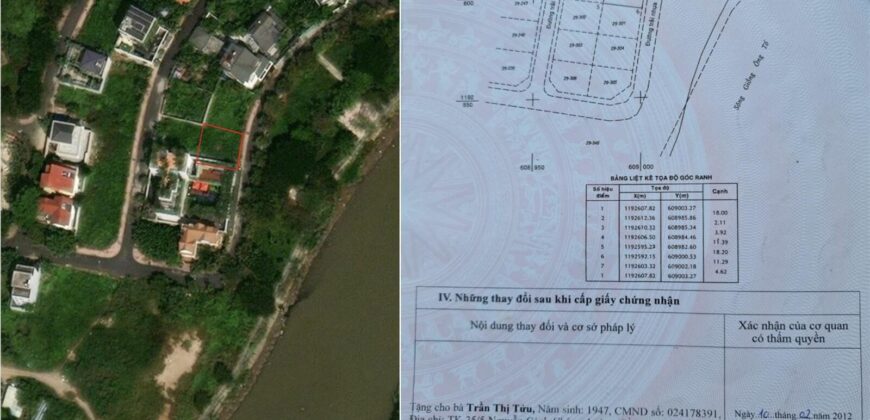Bán Đất Khu Văn Minh Quận 2 | Mặt tiền sông nhìn ra Đảo Kim Cương cực đẹp